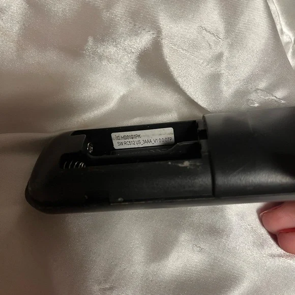 Roku TV Black and Purple Remote Control - Picture 5 of 5